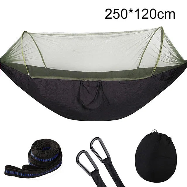 1-2 Person Portable Outdoor Camping Hammock with Mosquito Net