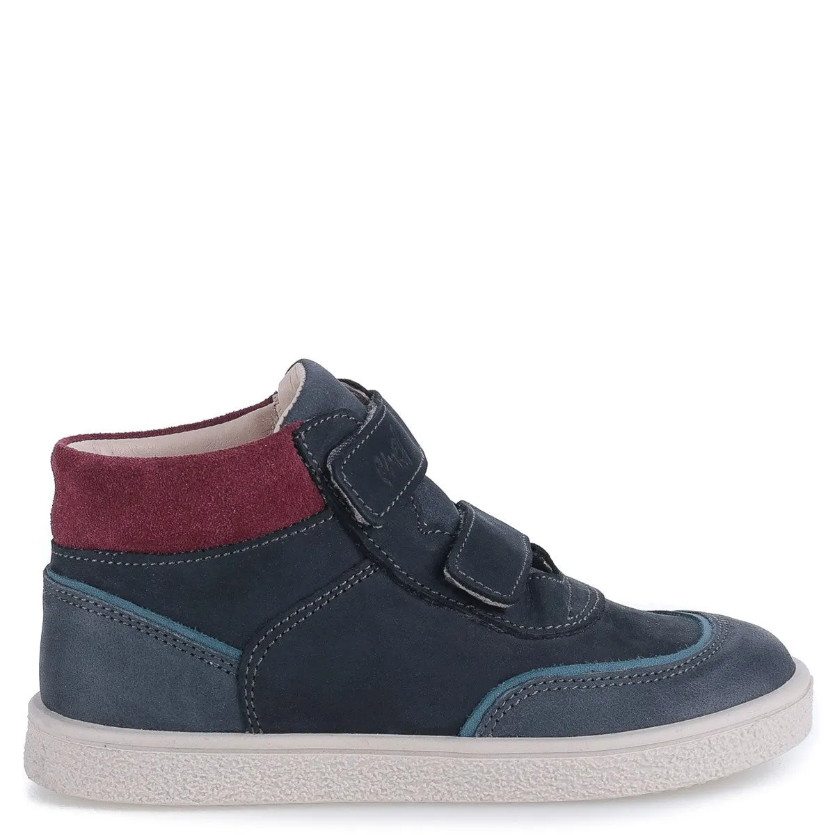 (2754) Emel first velcro shoes -Blue