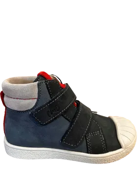 (2758A-3) Emel first velcro shoes -Blue