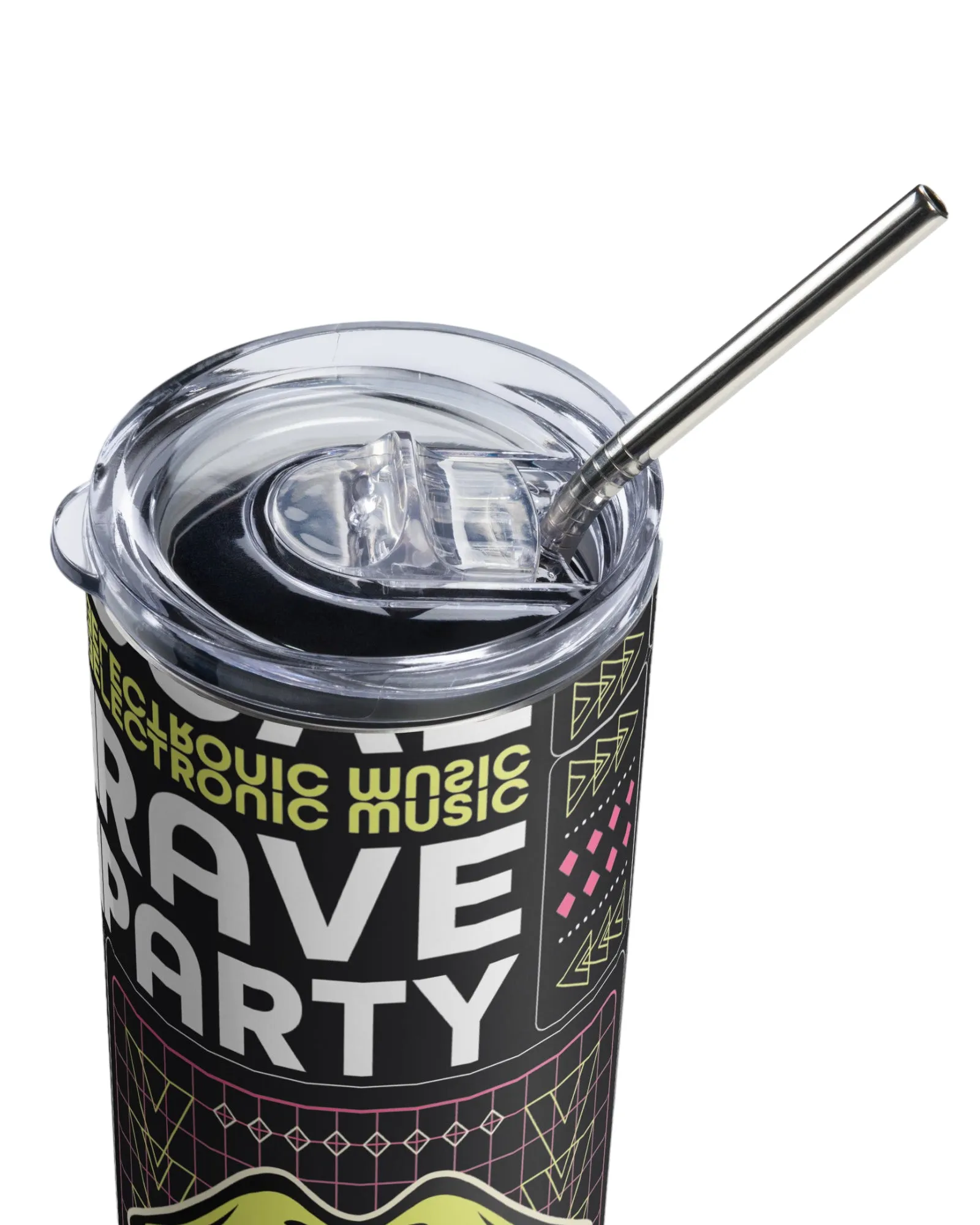 90s Rave Party Stainless Steel Tumbler