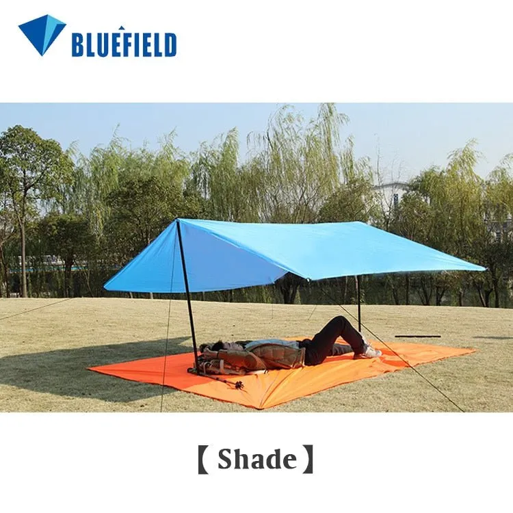 Abri solaire ultra-léger & imperméable pour le camping et la plage Shine Trip - Bluefield