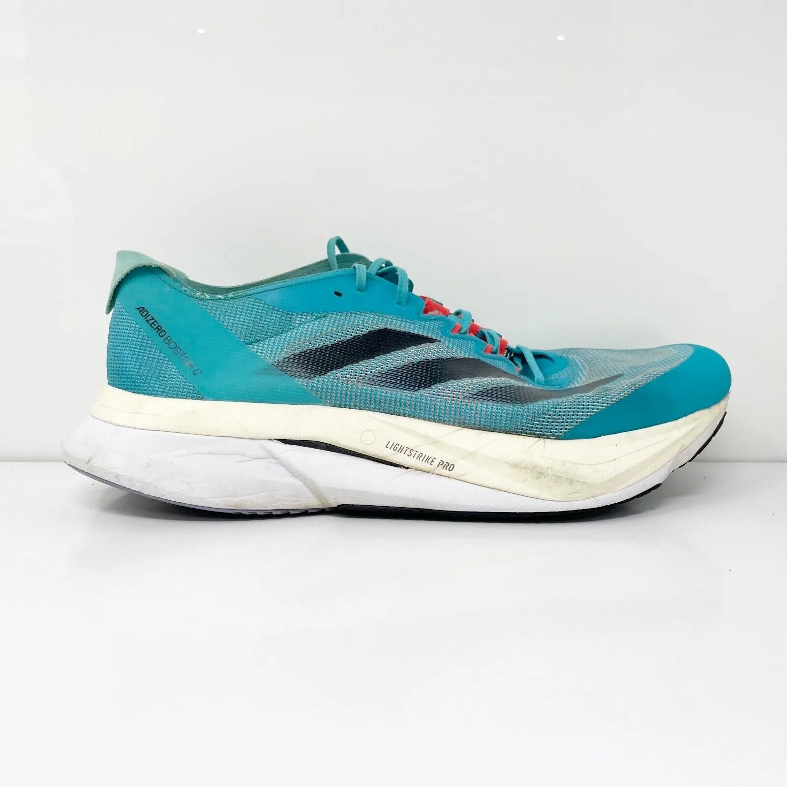 Adidas Mens Adizero Boston 12 H03612 Blue Running Shoes Sneakers Size 11