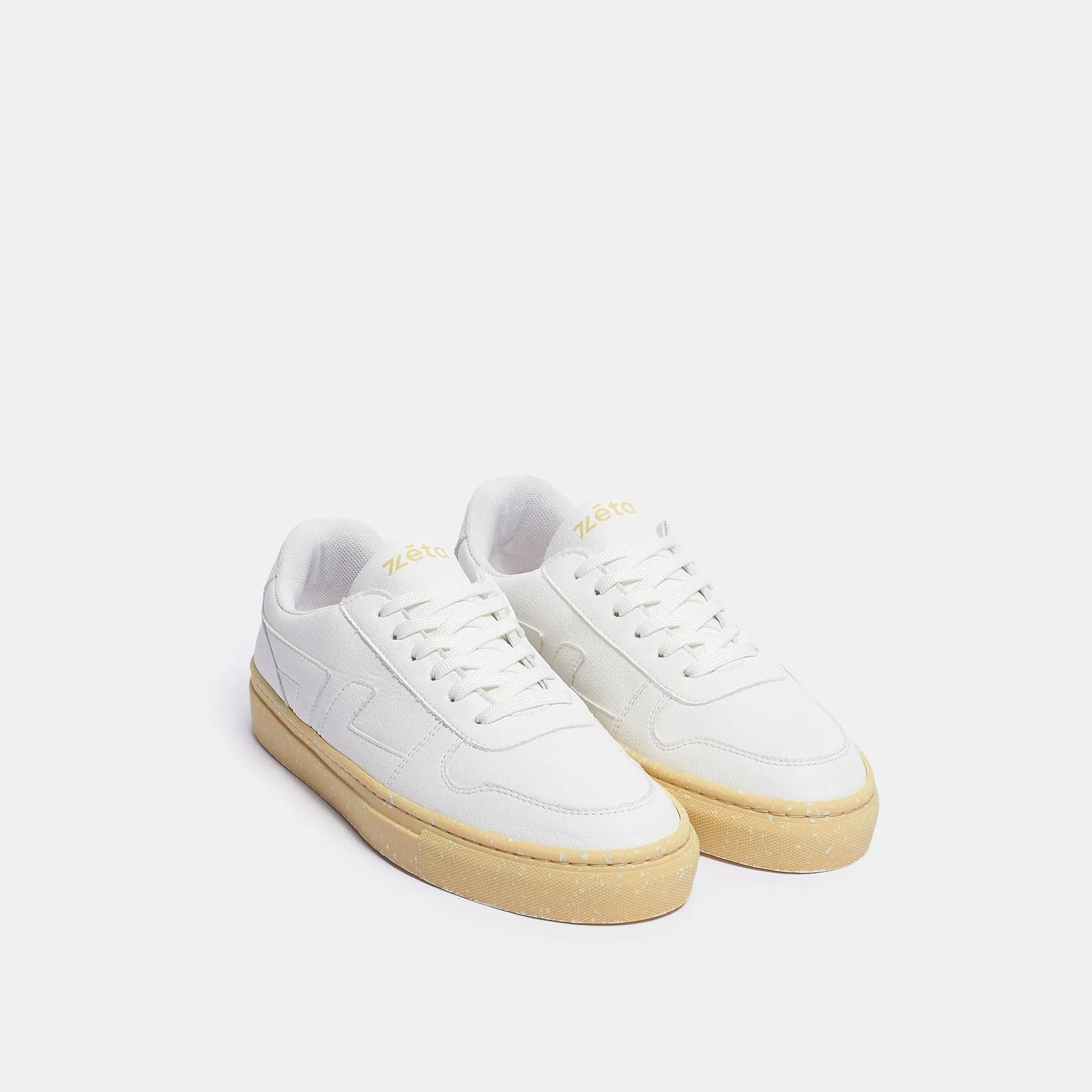 Alpha Grape Leather Vegan Sneakers | Yellow