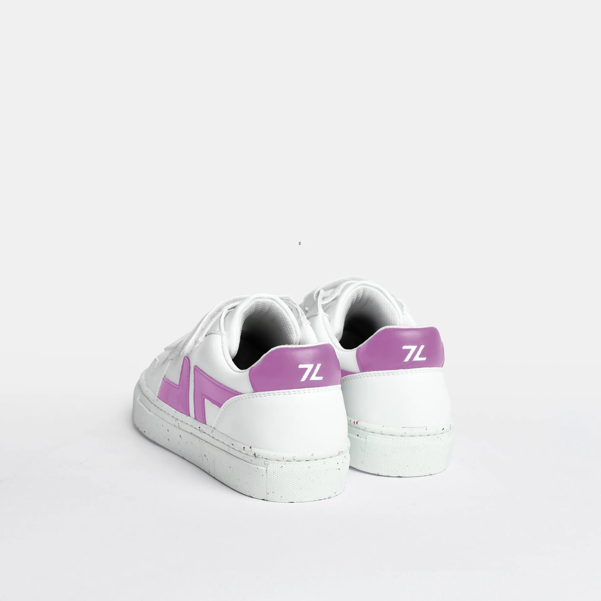 Alpha Vegan Leather Velcro Sneakers | Lilac