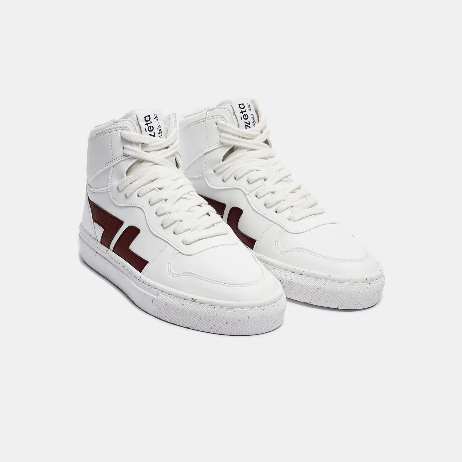 Alta Unisex High Top Vegan Sneakers | Burgundy