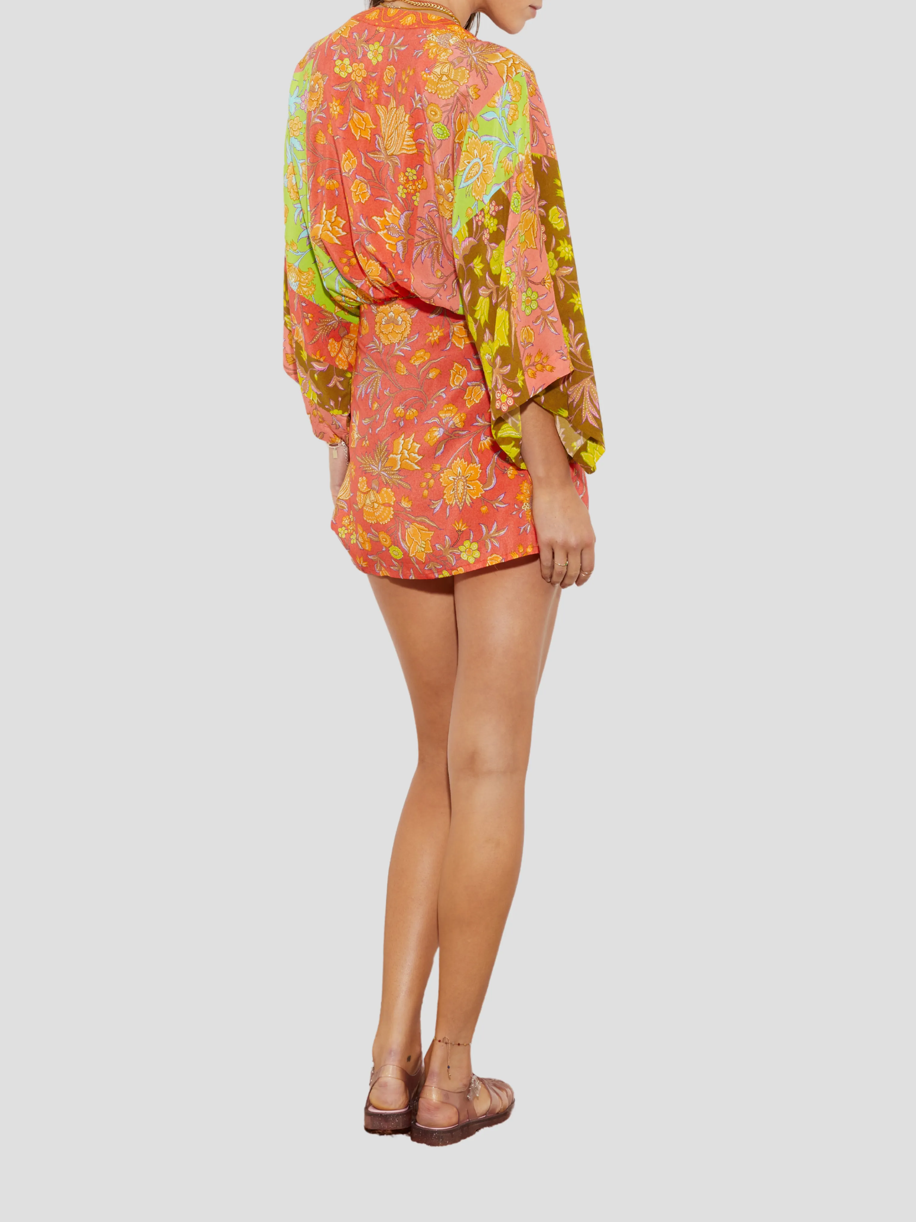 Alvita Silk Robe Mini Dress