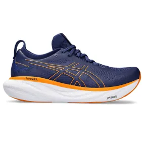 ASICS Men's Gel-Nimbus 25 Running Shoe (Deep Ocean/Bright Orange)