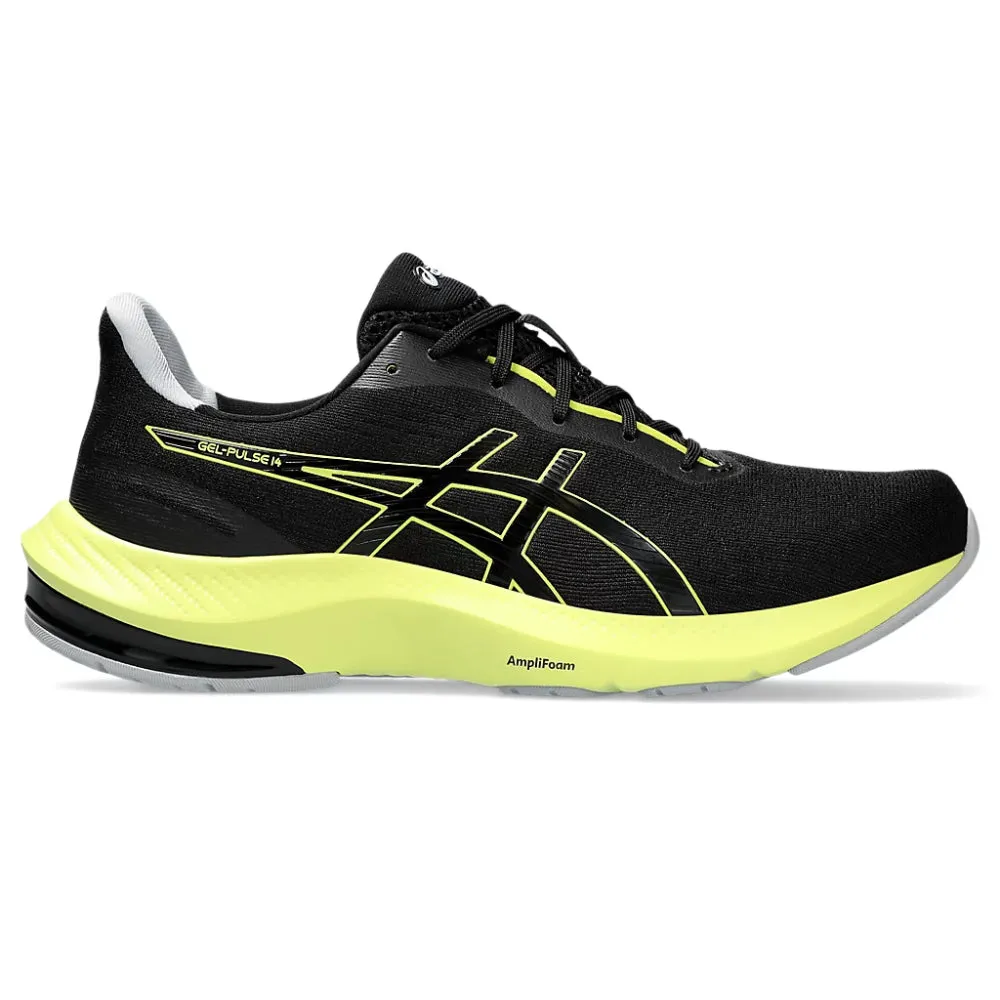 ASICS Men's Gel Pulse 14 Running Shoe (Black/Glow Yellow)