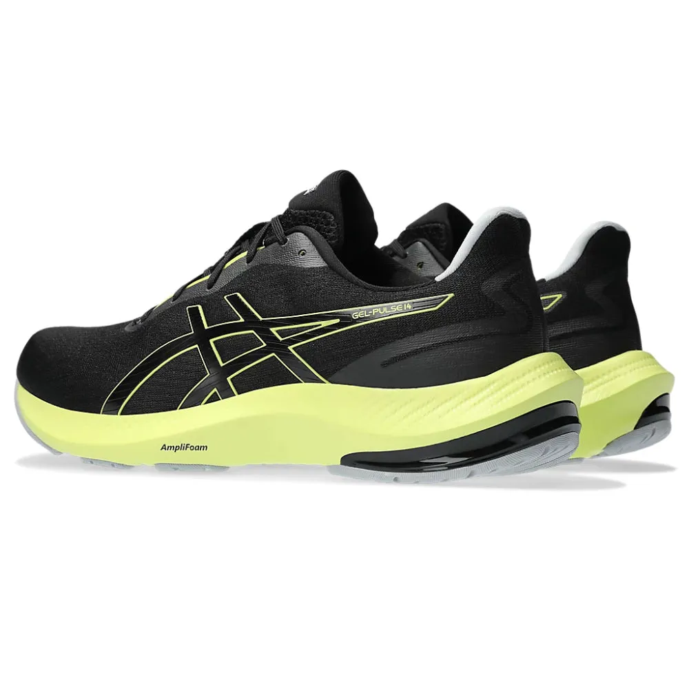 ASICS Men's Gel Pulse 14 Running Shoe (Black/Glow Yellow)