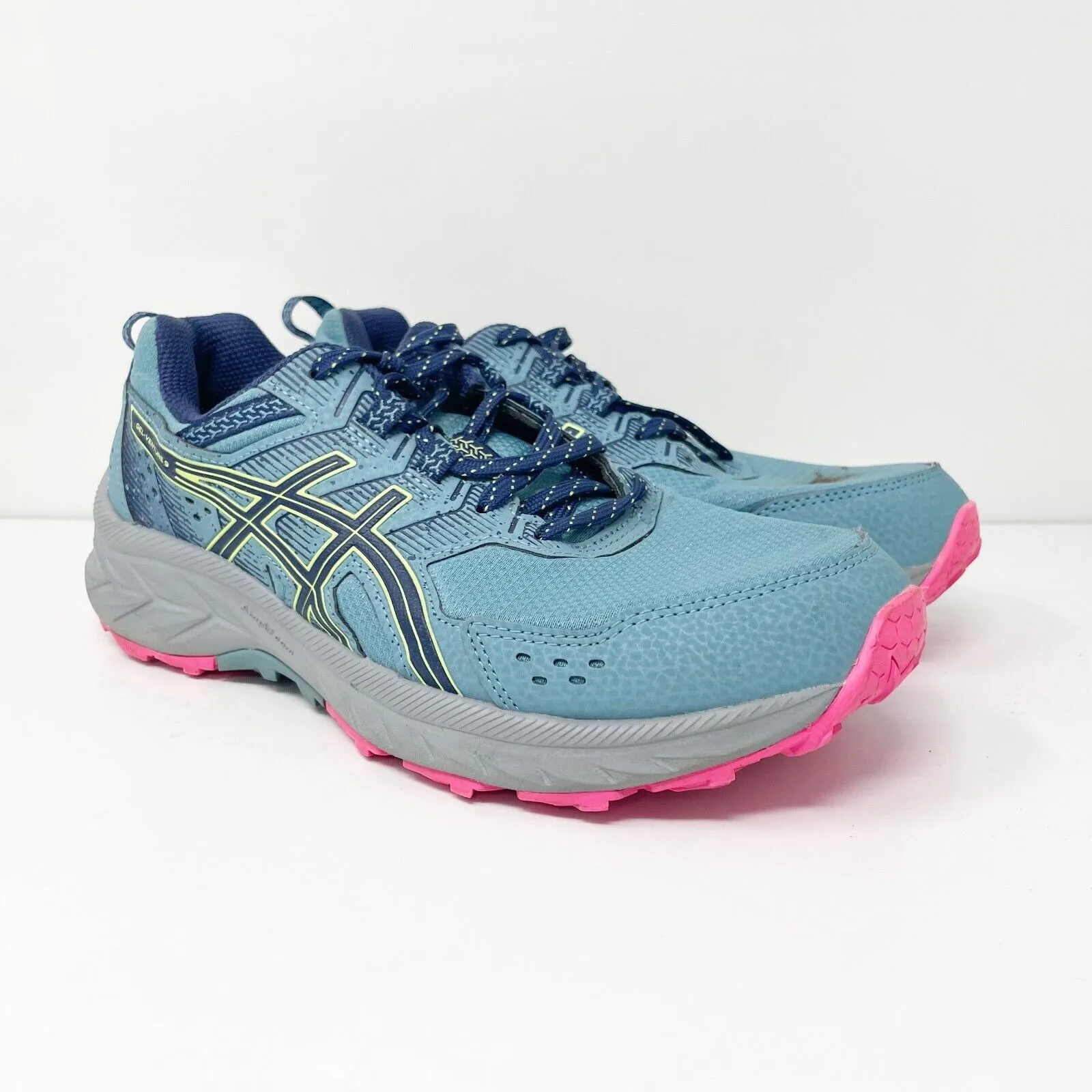 Asics Womens Gel Venture 9 1012B313 Blue Running Shoes Sneakers Size 8