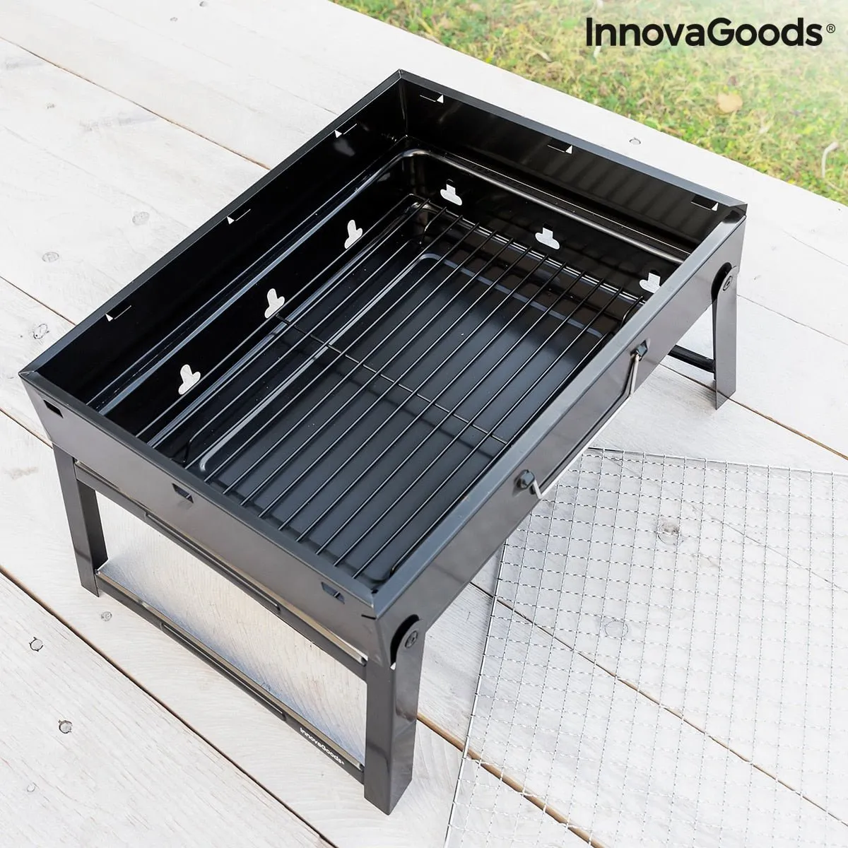 Barbecue portable & pliable à charbon InnovaGoods - BearBQ