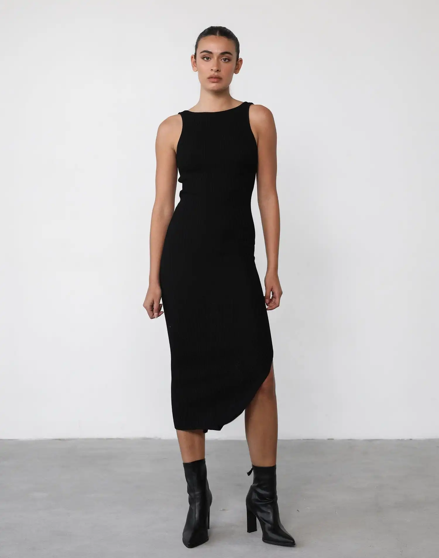 Belma Midi Dress (Black)