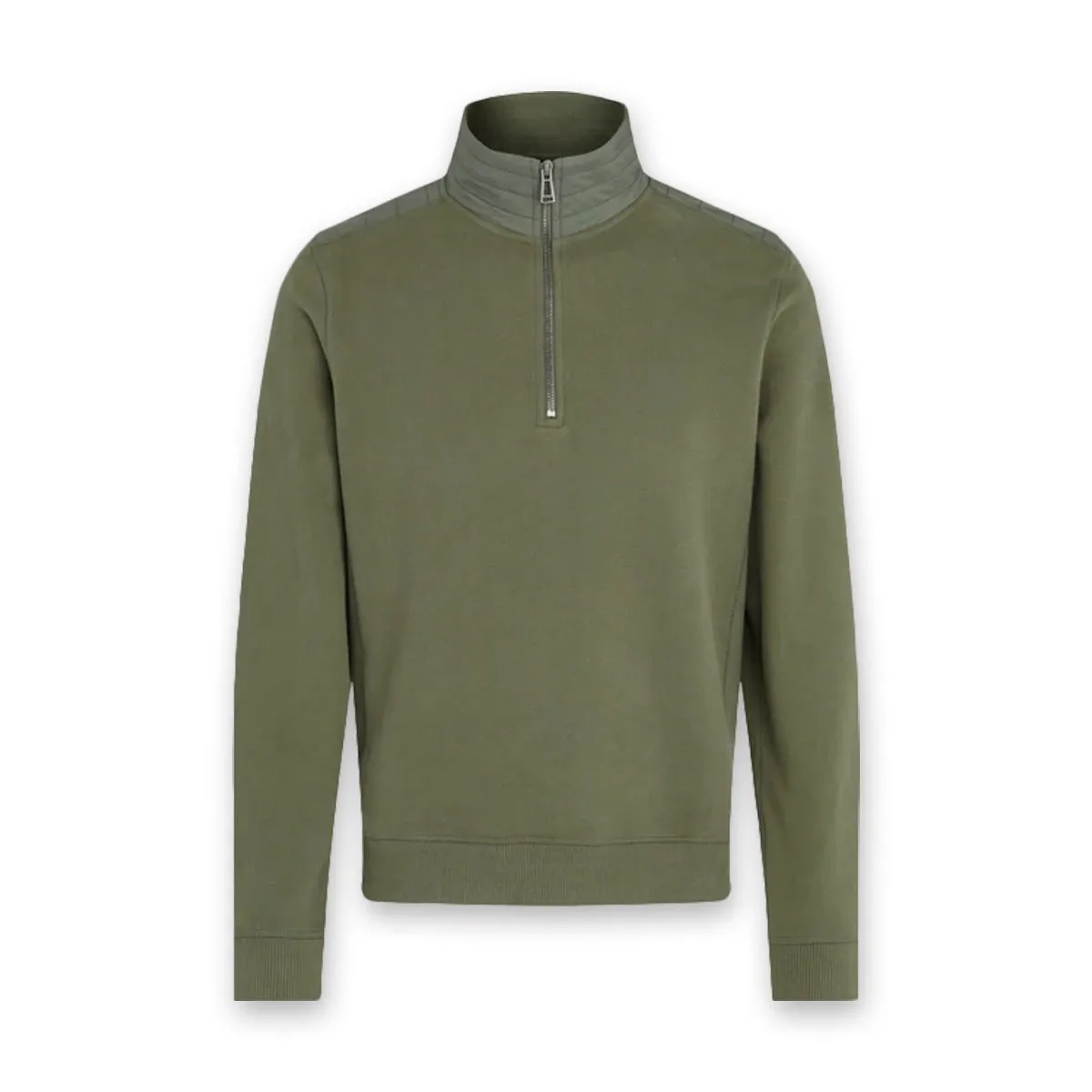 Belstaff - Jaxon Quarter Zip in Pewter Green