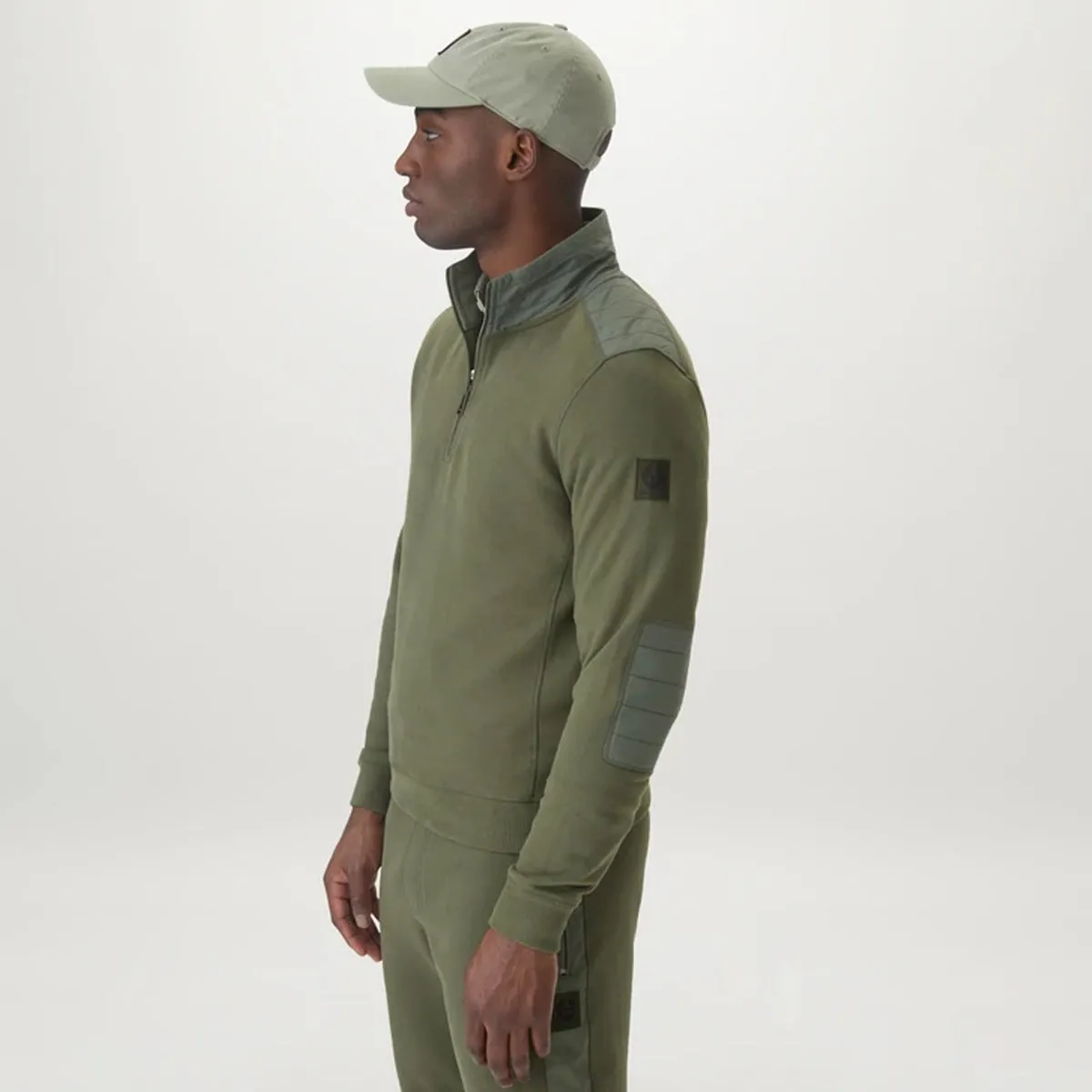 Belstaff - Jaxon Quarter Zip in Pewter Green