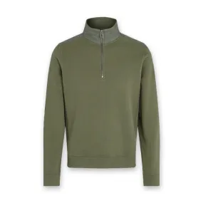 Belstaff - Jaxon Quarter Zip in Pewter Green