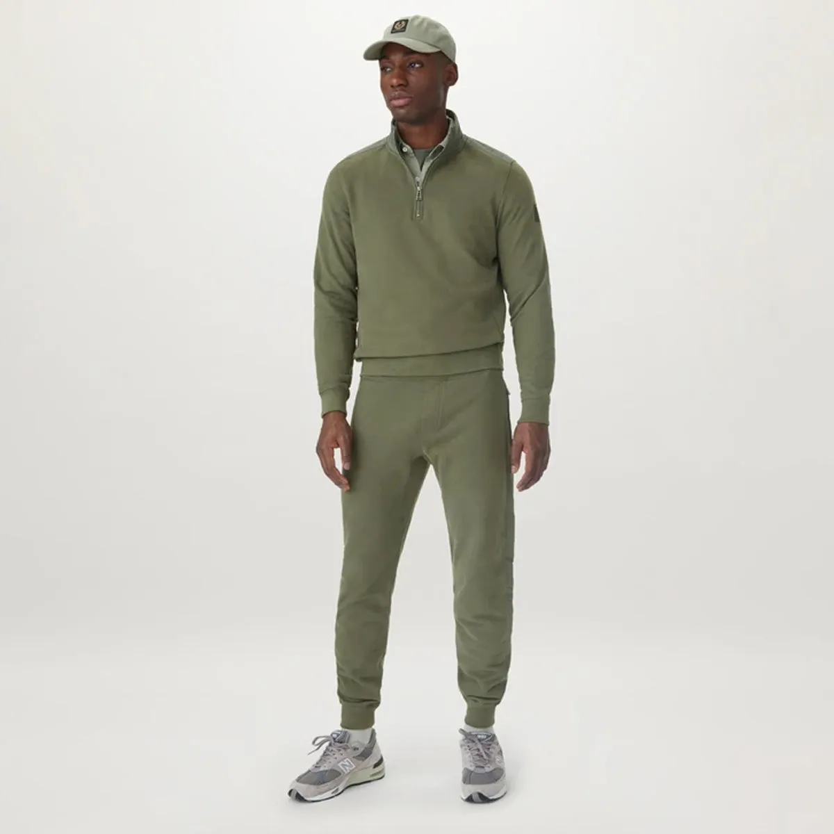 Belstaff - Jaxon Quarter Zip in Pewter Green