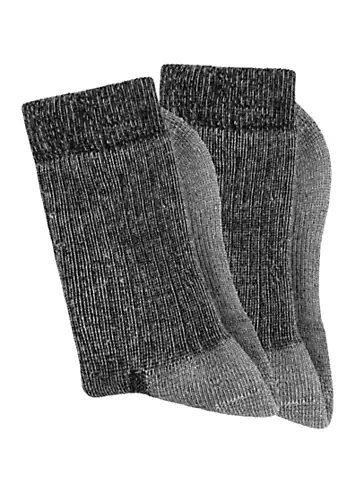 Bench Pack of 2 Wool Blend Ankle Socks | Grattan