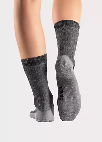 Bench Pack of 2 Wool Blend Ankle Socks | Grattan