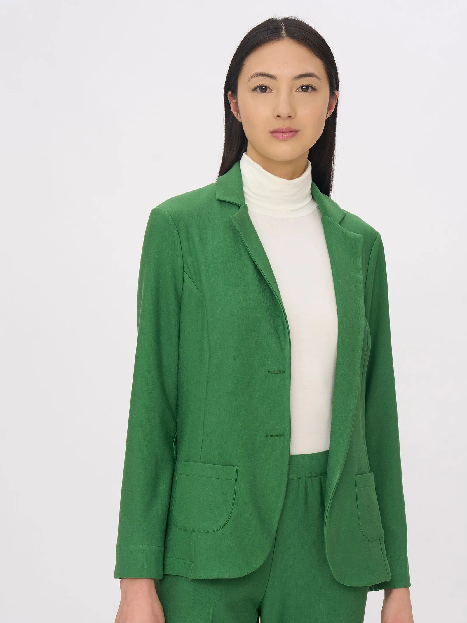 Blazer in Eco Techno Fleece - Passion Flower