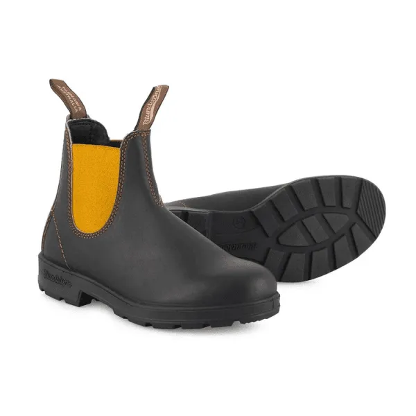 Blundstone Womens 1919 Leather Boot in Brown/Mustard