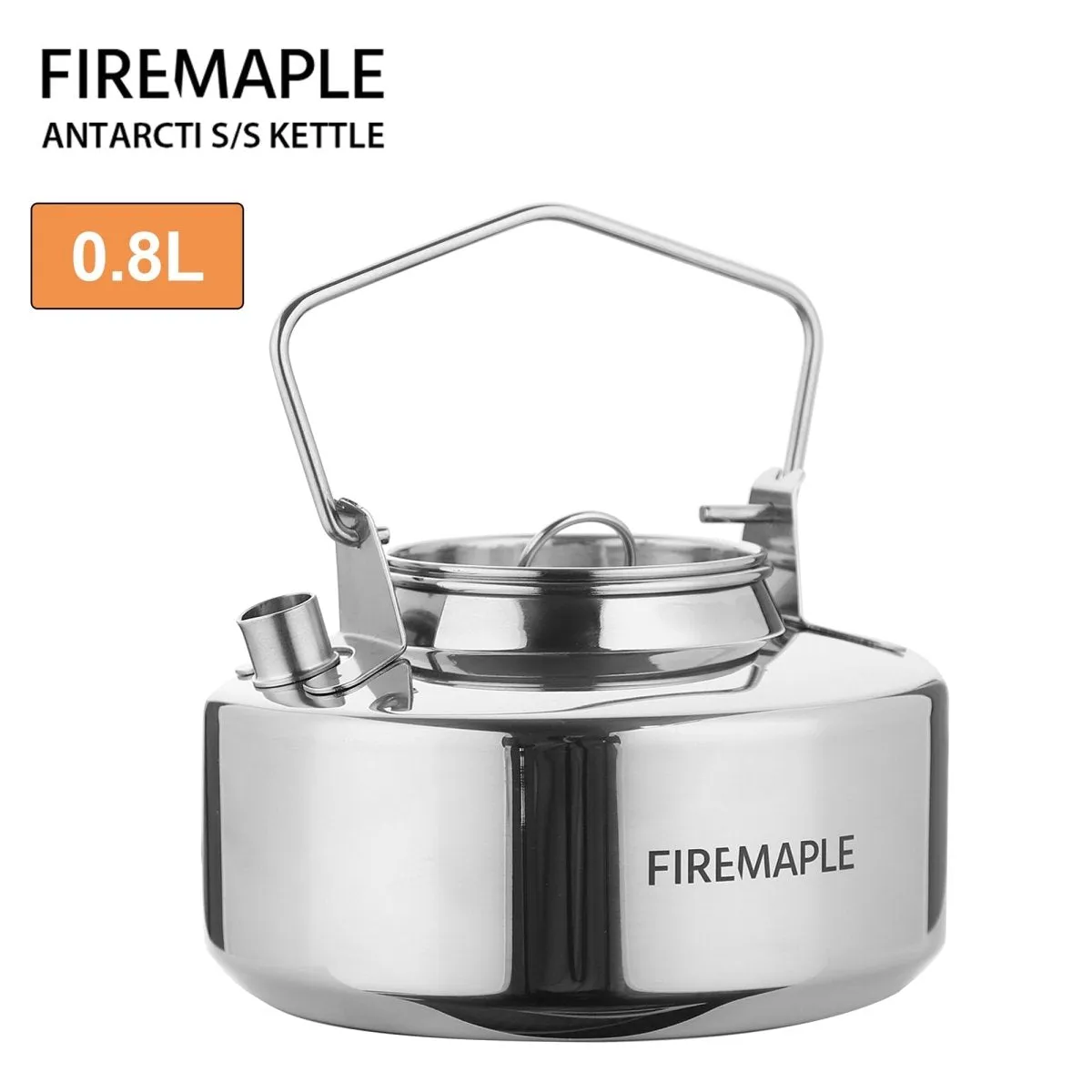 Bouilloire / théière de camping en acier inoxydable (Inox) de haute qualité 0,8l / 295g Fire-Maple - S304