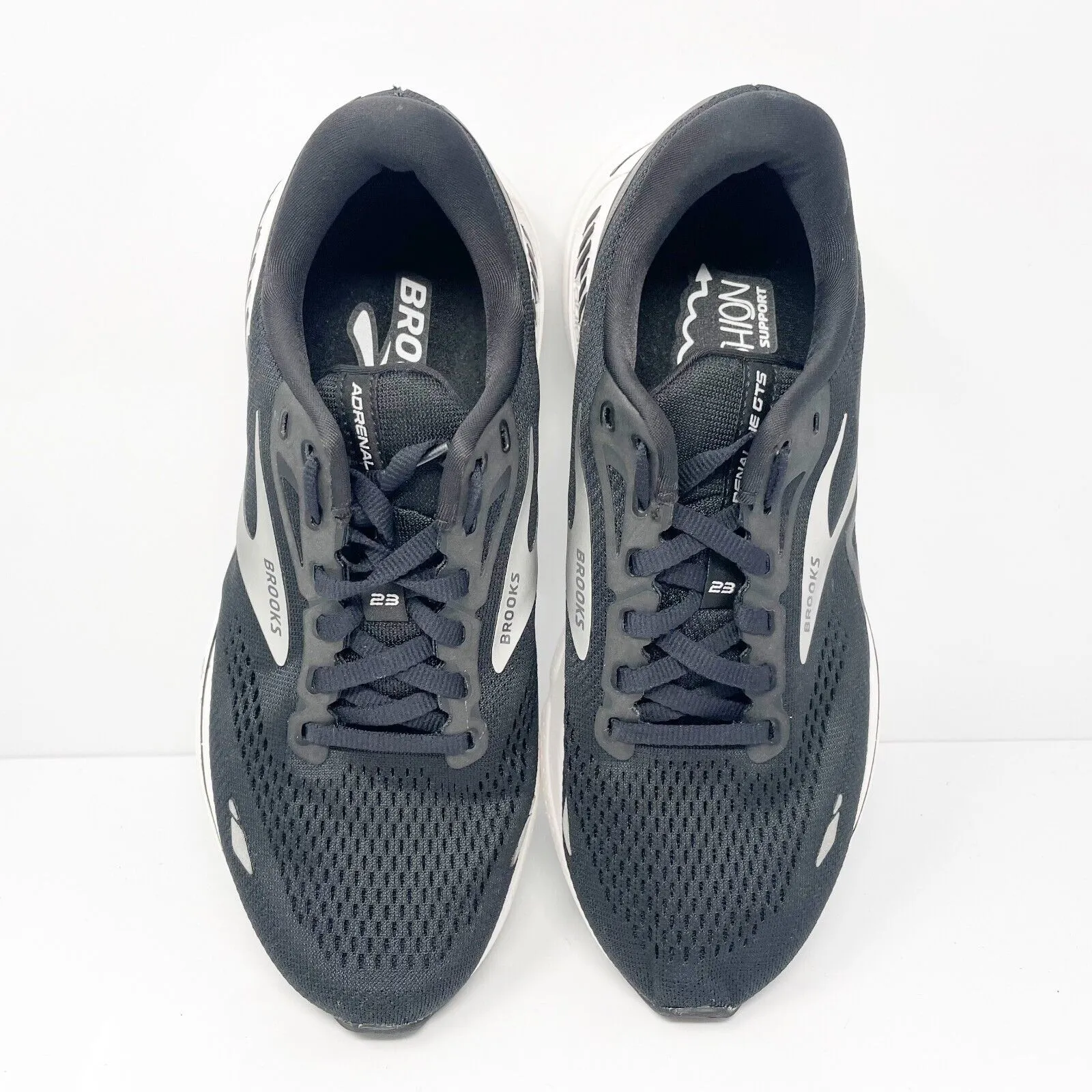 Brooks Womens Adrenaline GTS 23 1203811D004 Black Running Shoes Sneakers 8.5 D