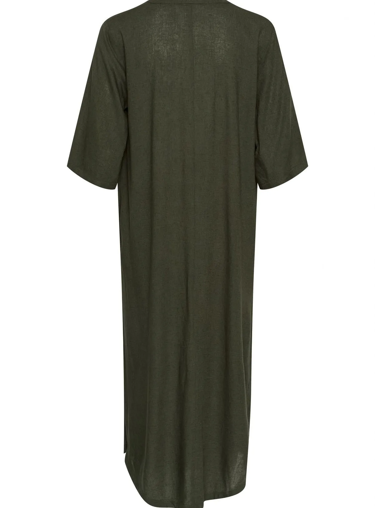 Buy KAFFE Milia Kaftan Midi Length Dress Green 10 | Dresses | Tu