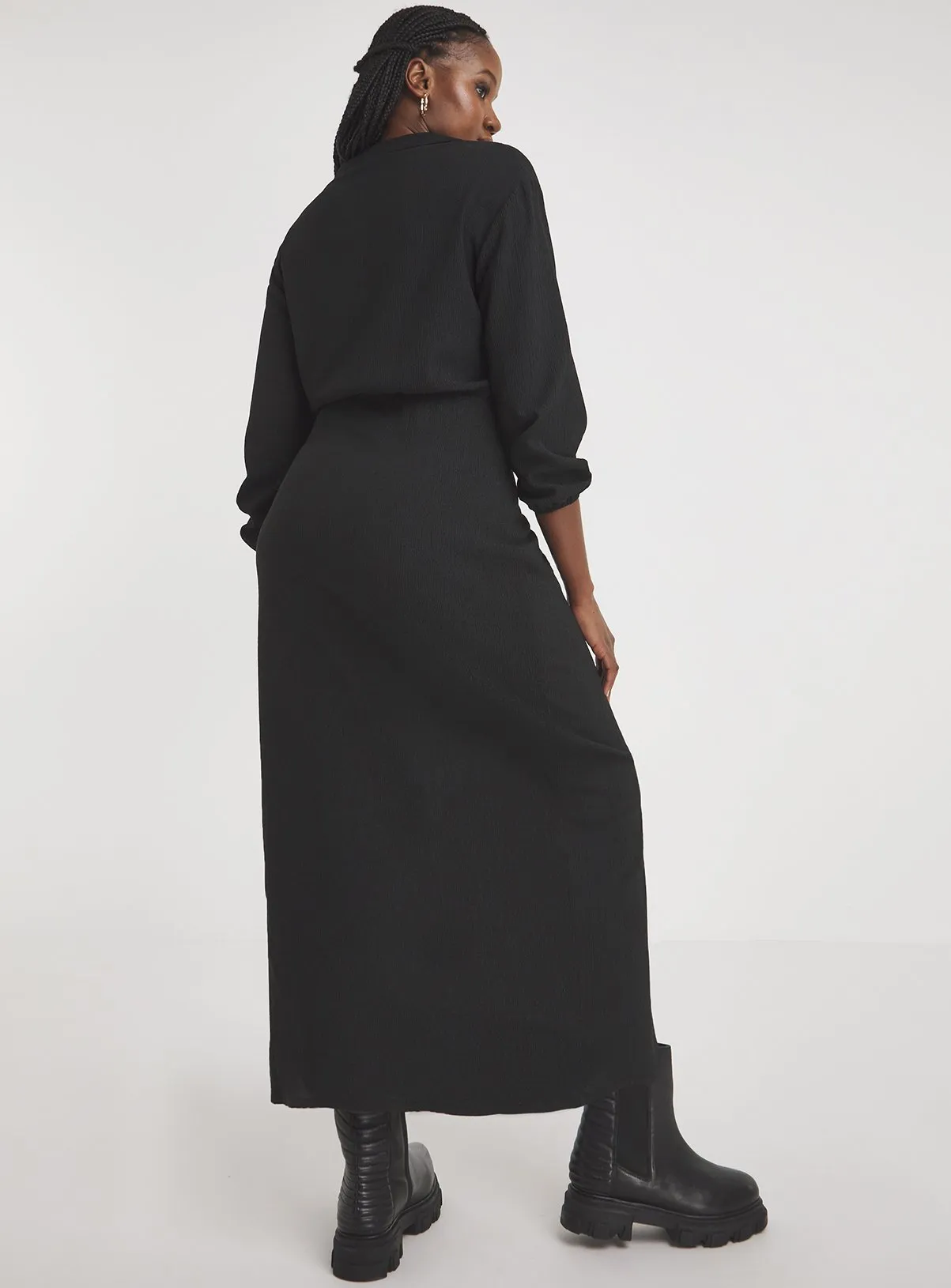 Buy SIMPLY BE Treebark Wrap Midi Dress 12 | Dresses | Tu