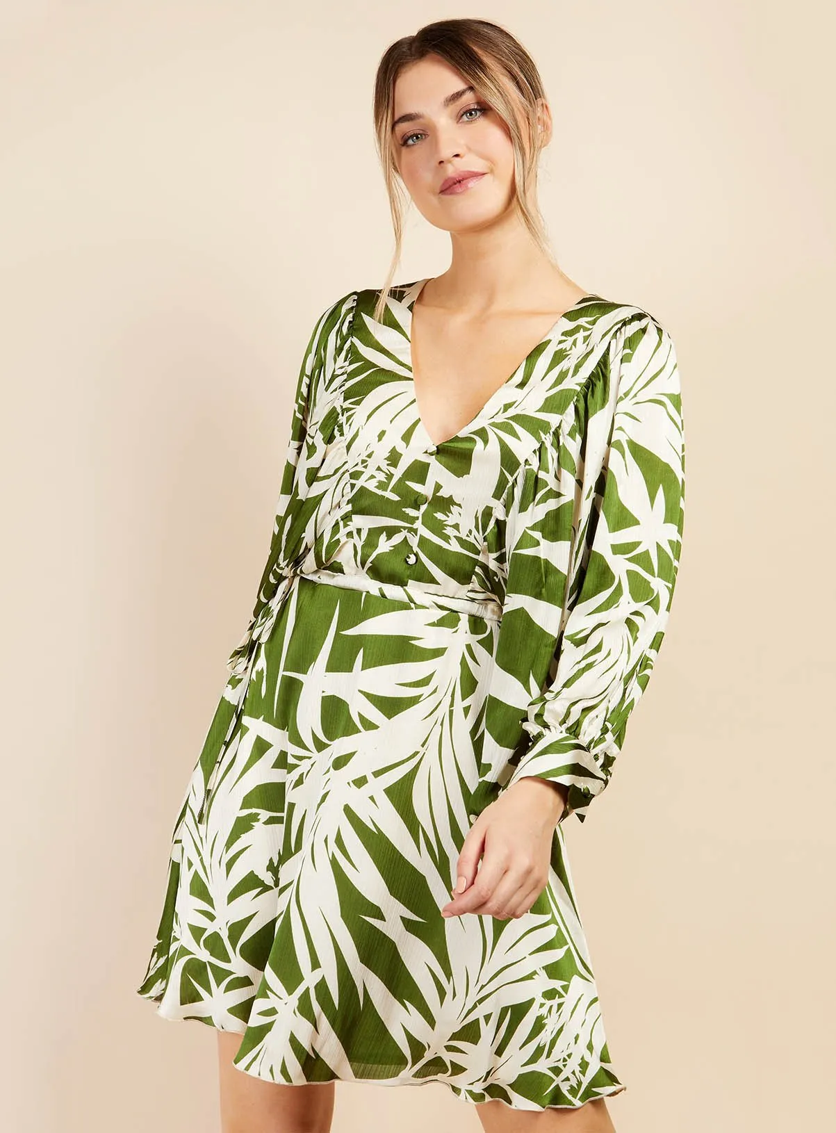 Buy VOGUE WILLIAMS Green Print Mini Dress 16 | Dresses | Tu