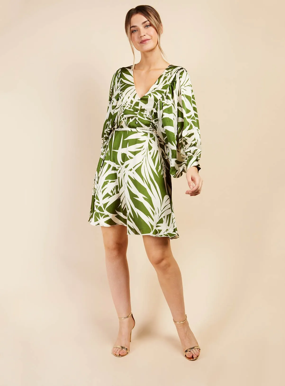 Buy VOGUE WILLIAMS Green Print Mini Dress 16 | Dresses | Tu