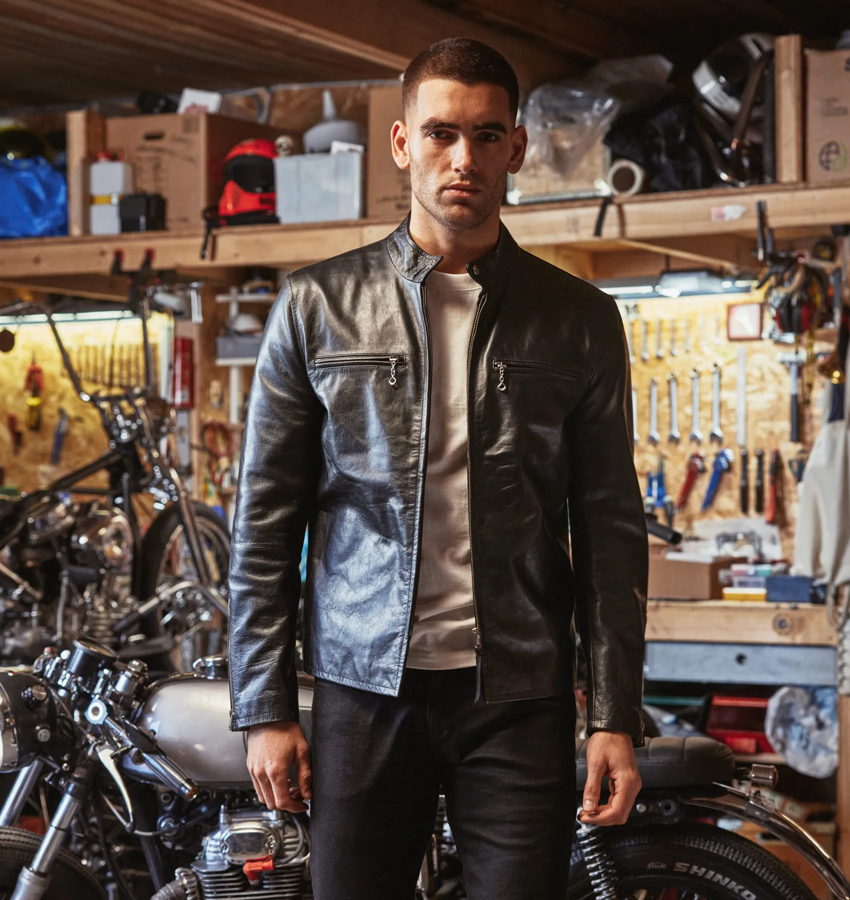 Cafe Racer Jacke – Pferdeleder