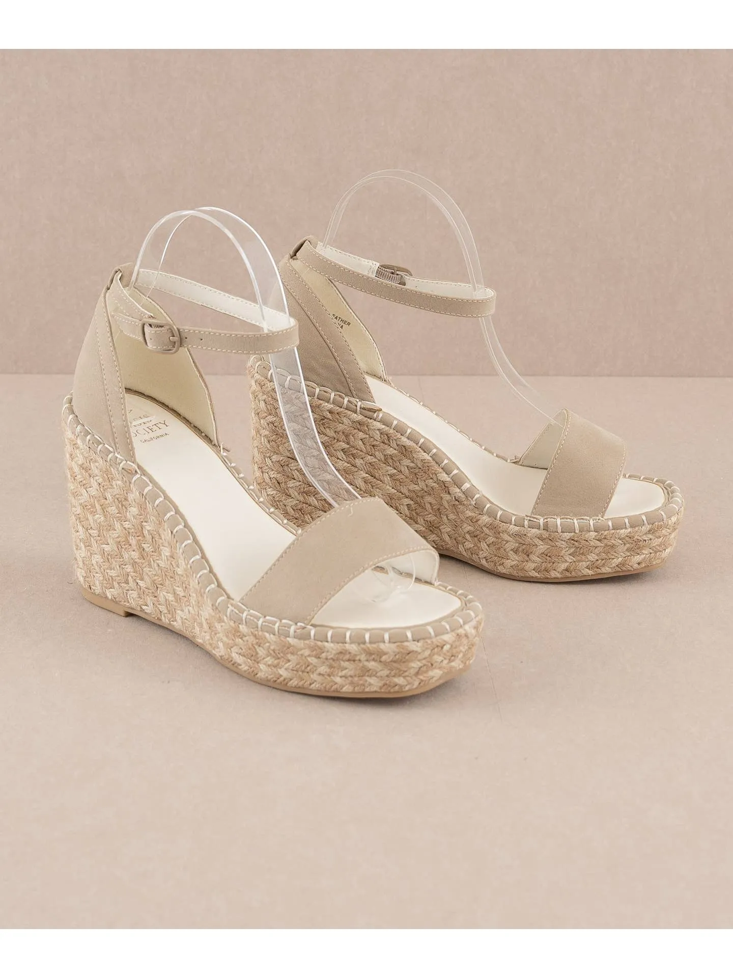 Cam Wedge Heel - Taupe