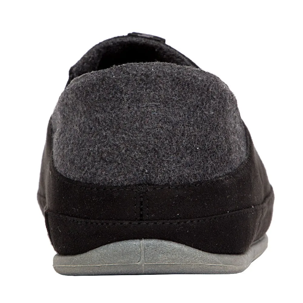 Campo Unisex Slipper in Black/Dark Grey