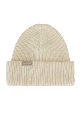 Cashmere and wool beanie NIANI in CREAM