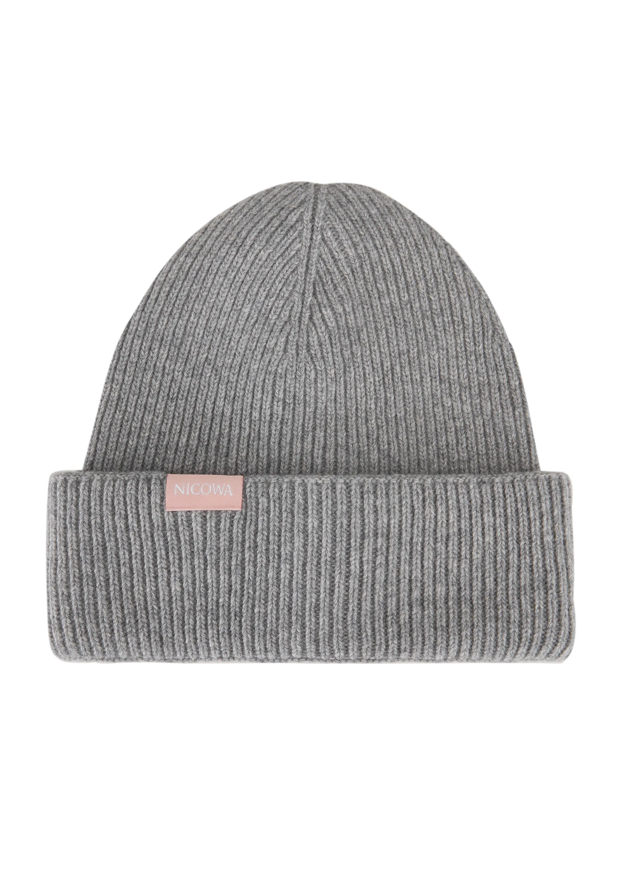 Cashmere and wool beanie NIANI in GREY