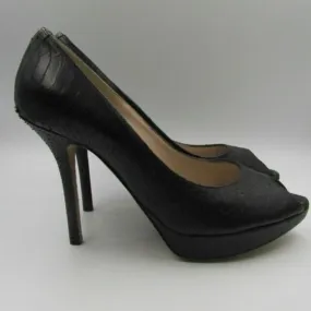 ChristianDiorBlk Miss Dior Black Snake Pumps