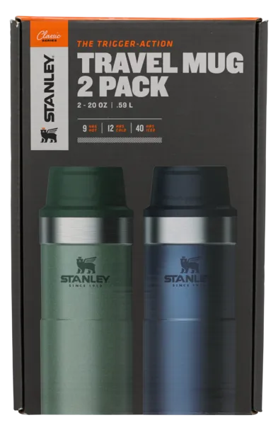 CLASSIC TRIGGER-ACTION TRAVEL MUG TWIN PACK | 20 OZ