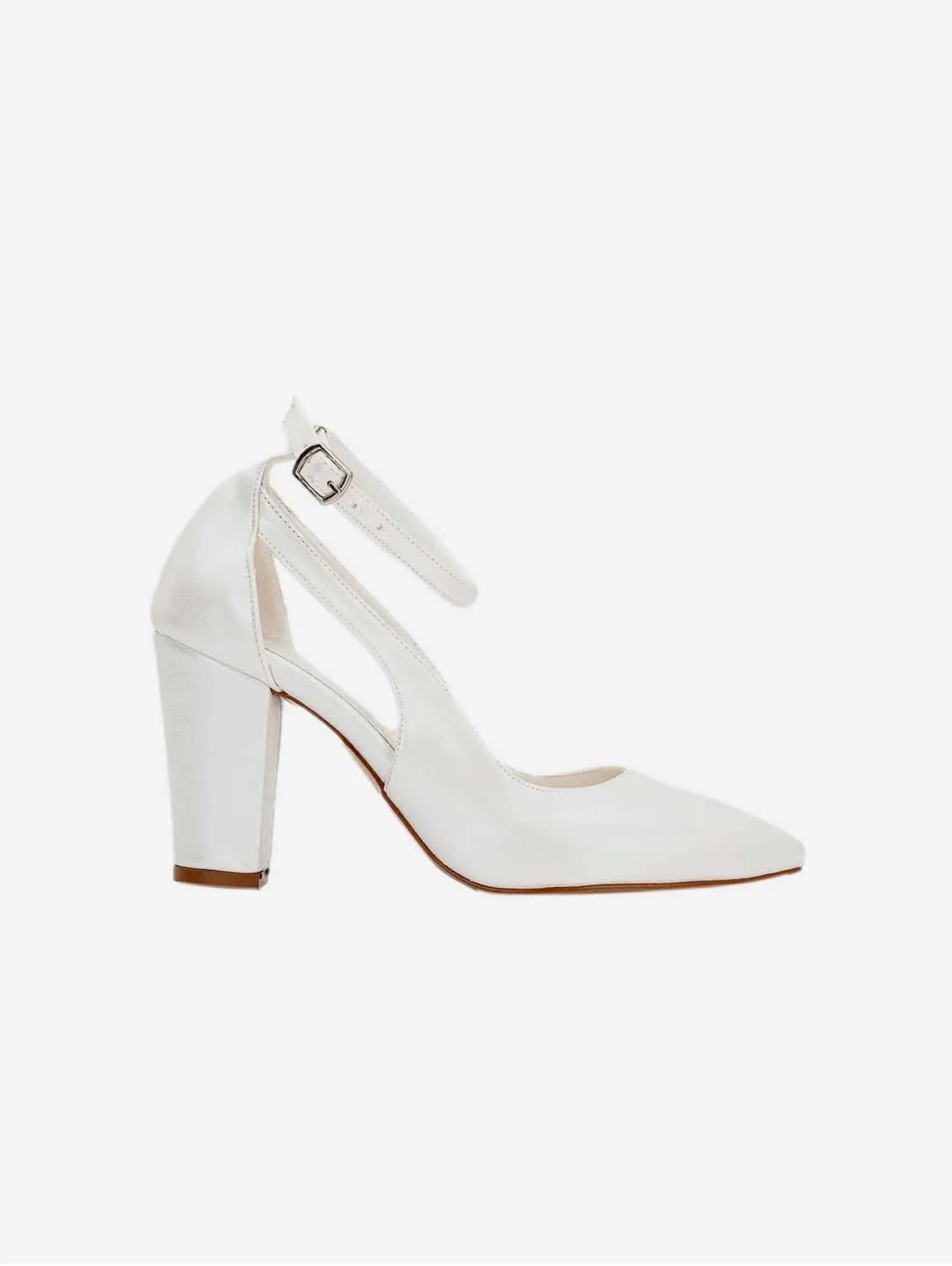 Colette Vegan Leather Wedding Shoes | Ivory