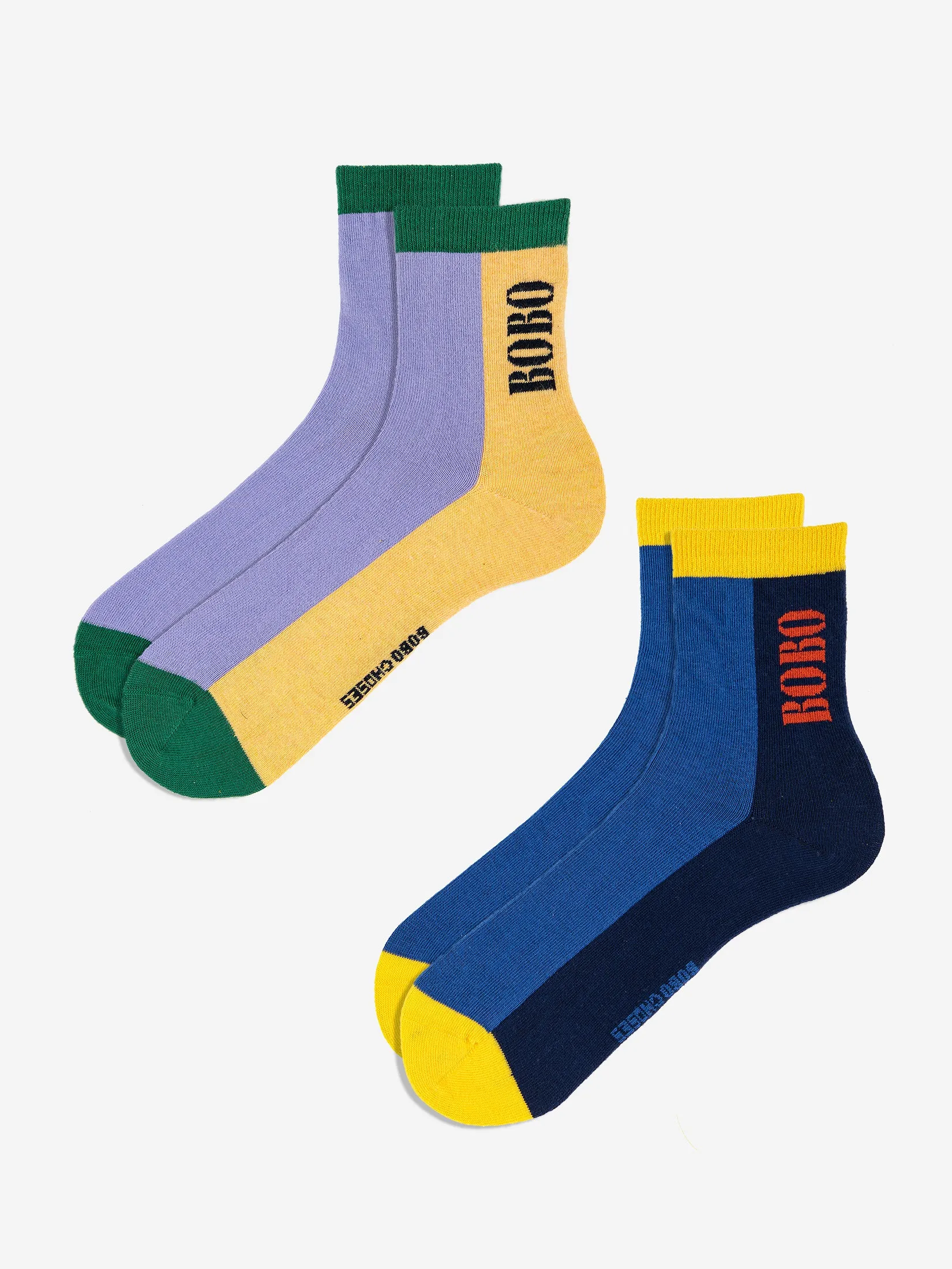 COLOR BLOCK SHORT SOCKS PACK