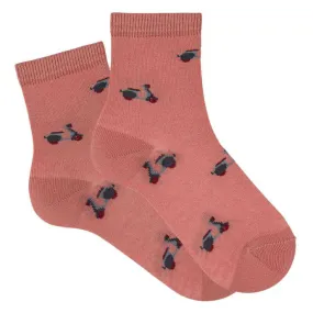 Condor Child Scooter Short Socks Terracota Red