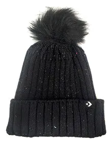 Converse Beanie Pom Pom Black