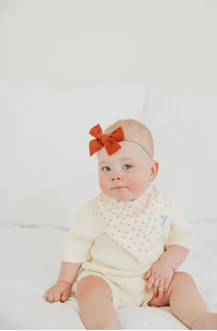 COPPER PEARL BANDANA BIB  |  EDEN