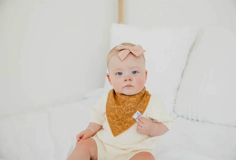 COPPER PEARL BANDANA BIB  |  EDEN