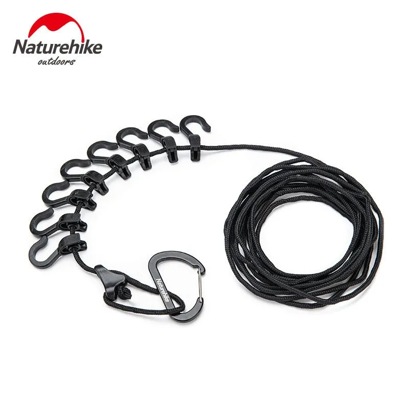 Corde à linge polyvalente & réglable pour camping / bivouac 4.3m Naturehike - NH19PJ040