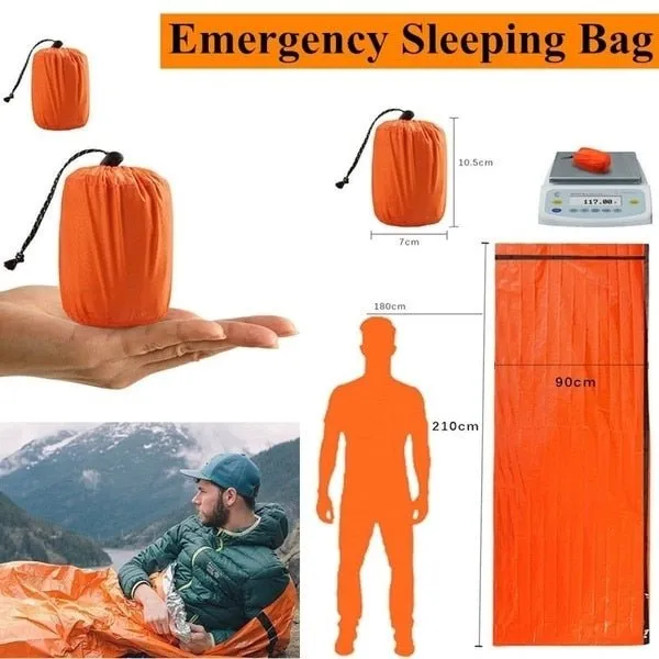 Couverture de survie en Mylar / sac de couche d'urgence imperméable Bivy bag