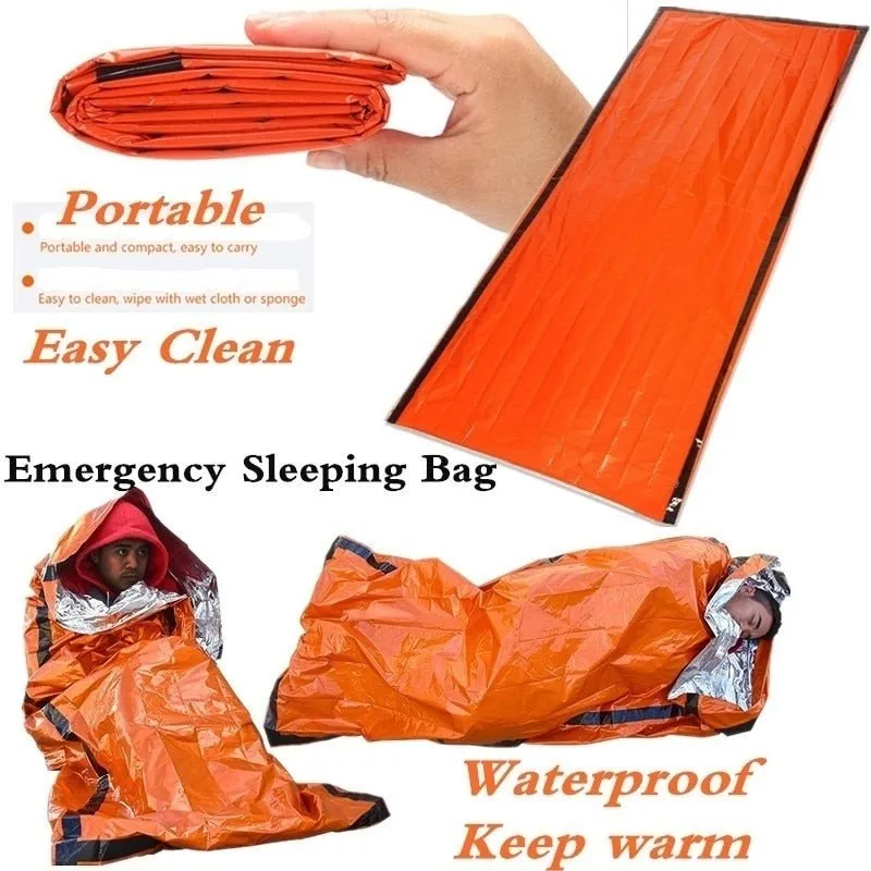 Couverture de survie en Mylar / sac de couche d'urgence imperméable Bivy bag