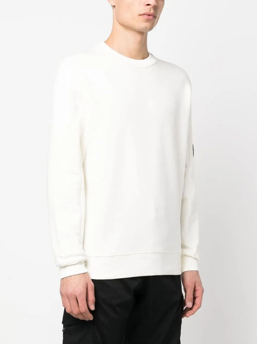 CP Company Sweat Diagonal raised fleece Gauze white