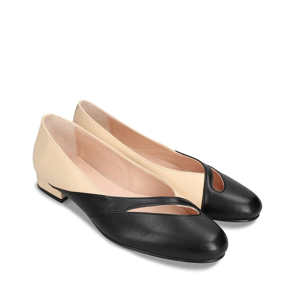 Deme Vegan Apple Leather Pumps | Black