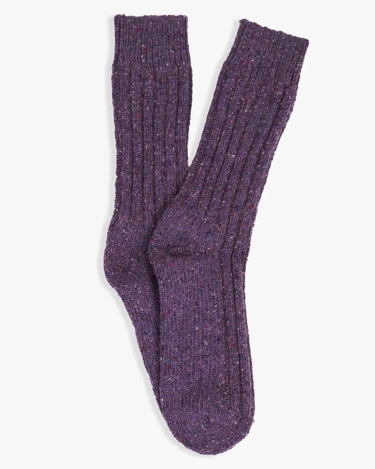 Donegal Yarns Wool Mix Socks - Lilac