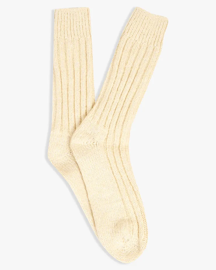 Donegal Yarns Wool Mix Socks - Natural